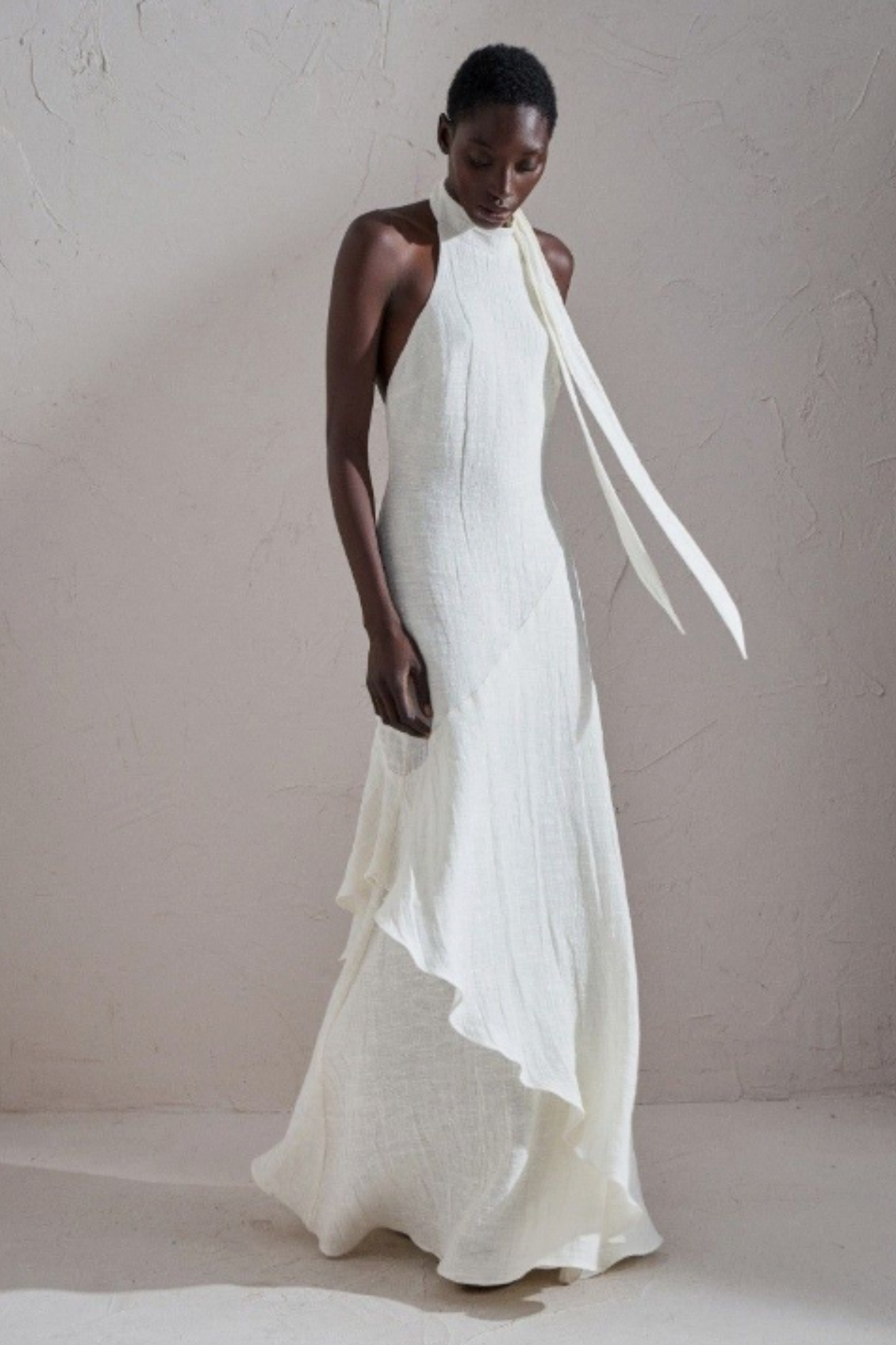 MAXI GOWN GAUZE DRESS – White Boutiques