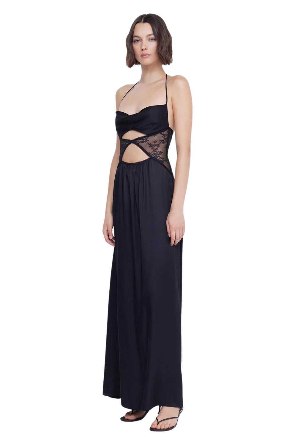 SANTAL HALTER MAXI DRESS White Boutiques SANTAL HALTER MAXI DRESS White Boutiques