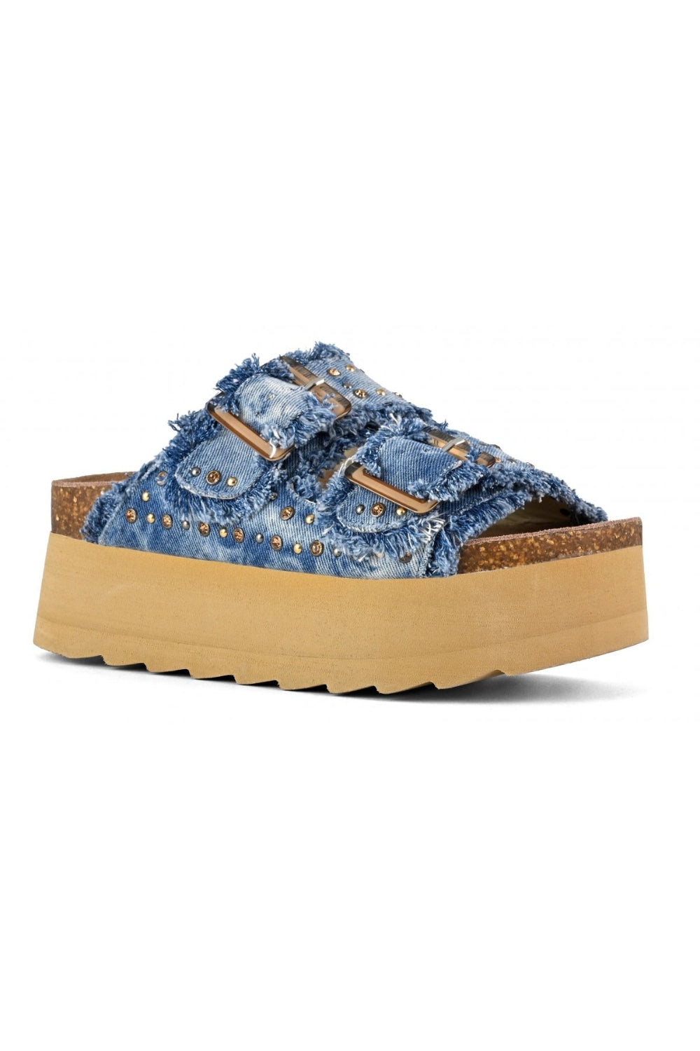 PLATFORM SANDAL DENIM FABRIC 2
