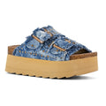 PLATFORM SANDAL DENIM FABRIC 2