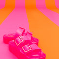 HIGH JELLY SANDAL 2 BUCKLES 2