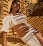GAUZE CROP LONGSLEEVE TOP 1
