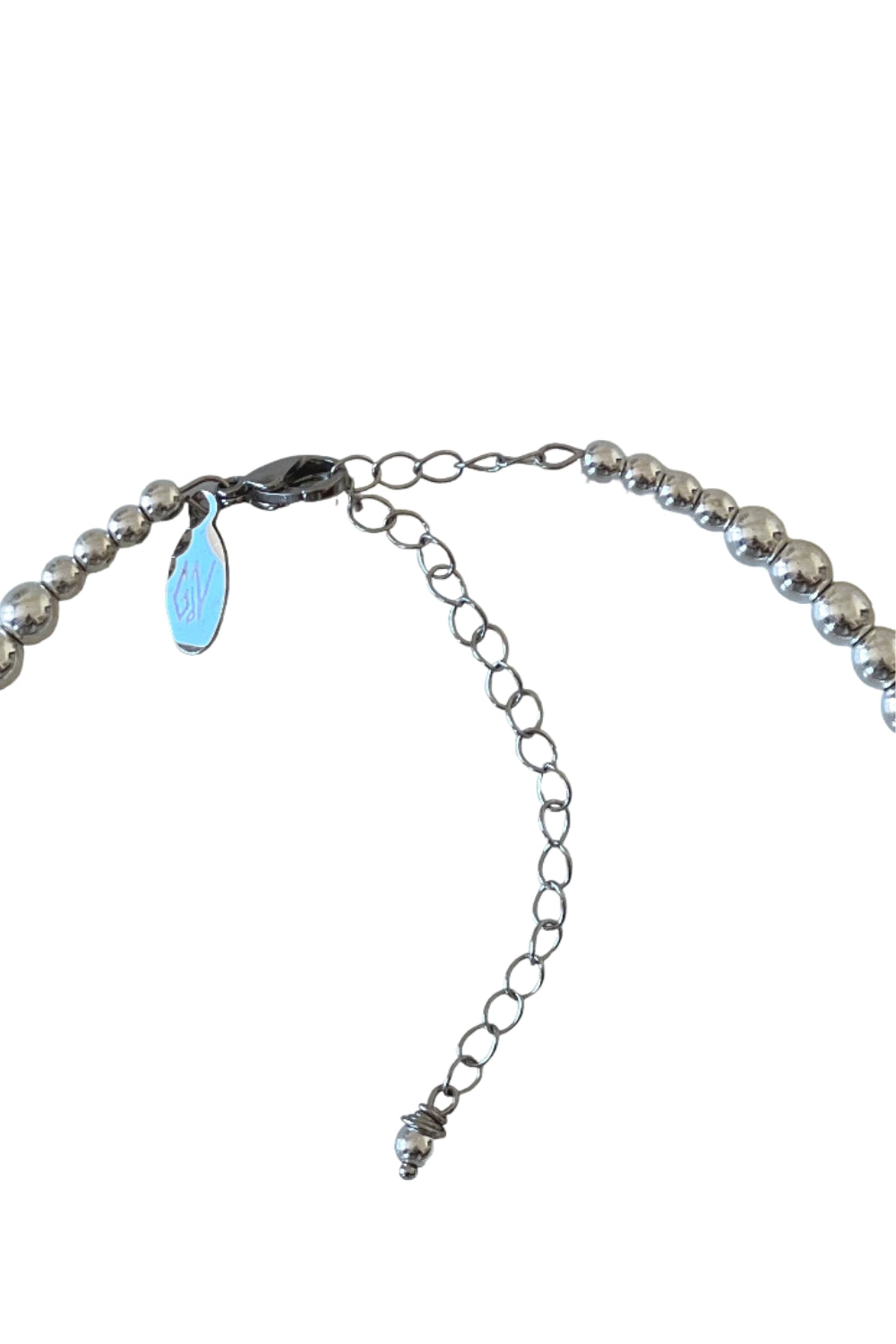 STERLING SILVER 925 BEADS CHOKER 2