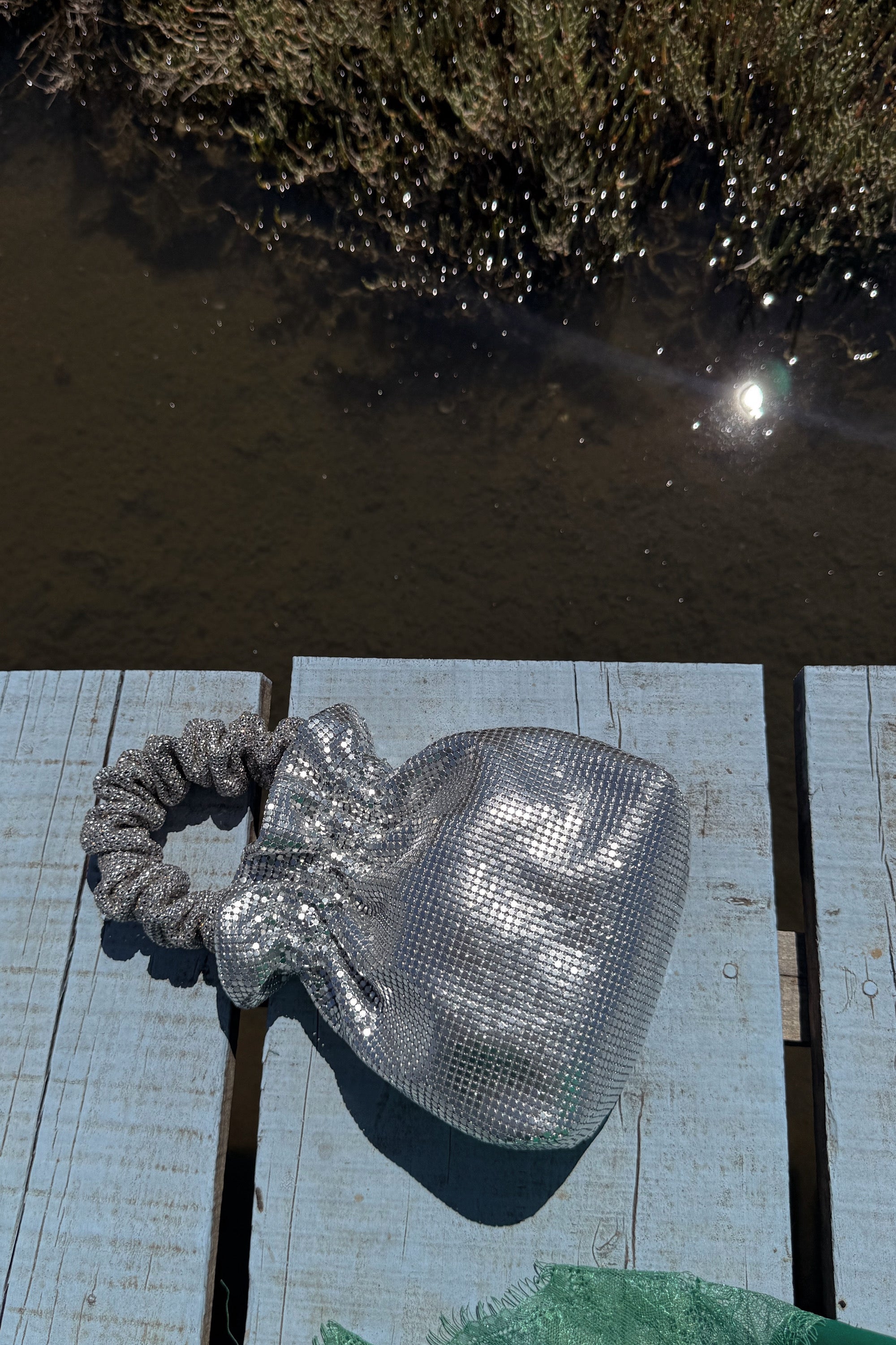 METALLIC SILVER BAG