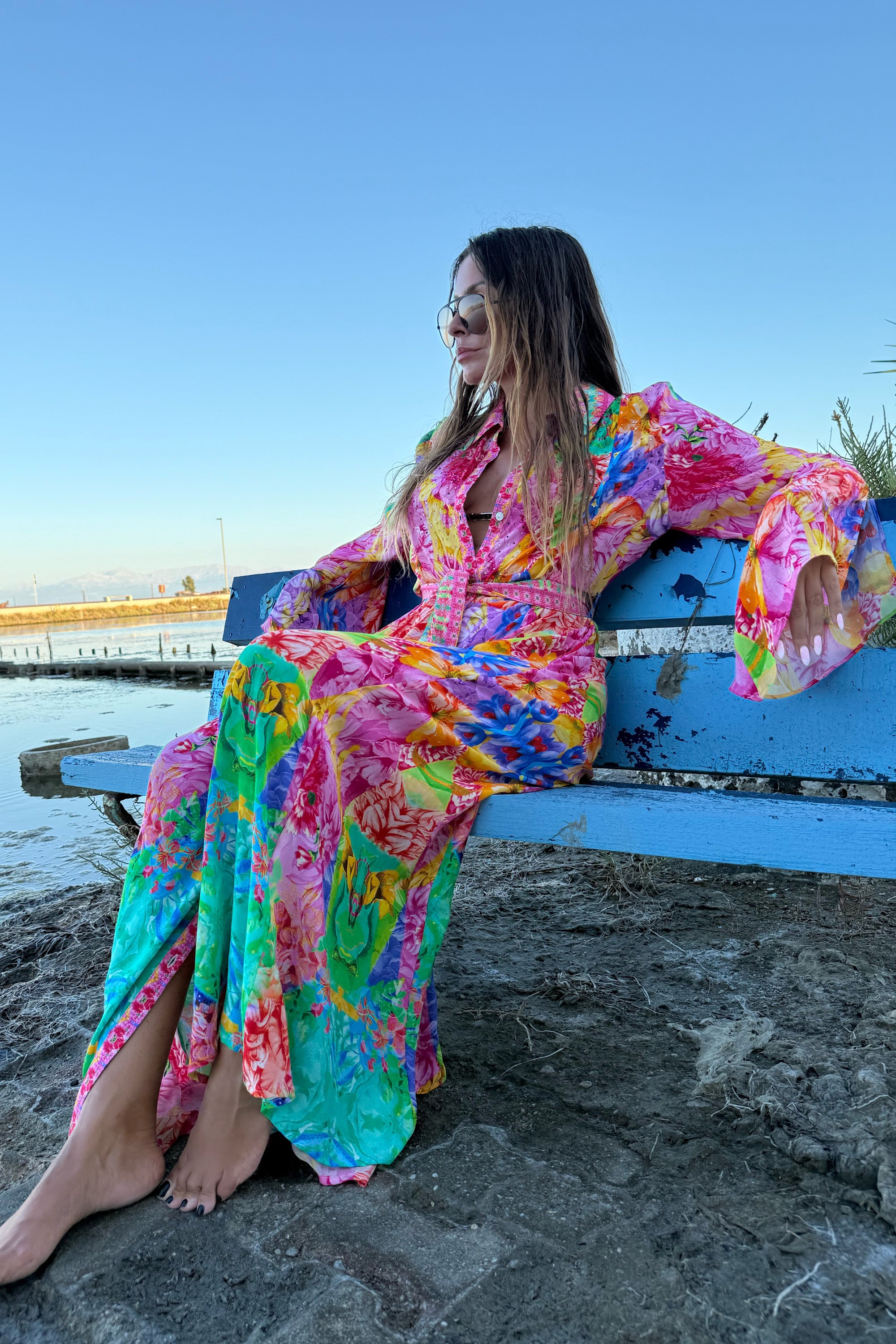 SILK SHIRT DRESS