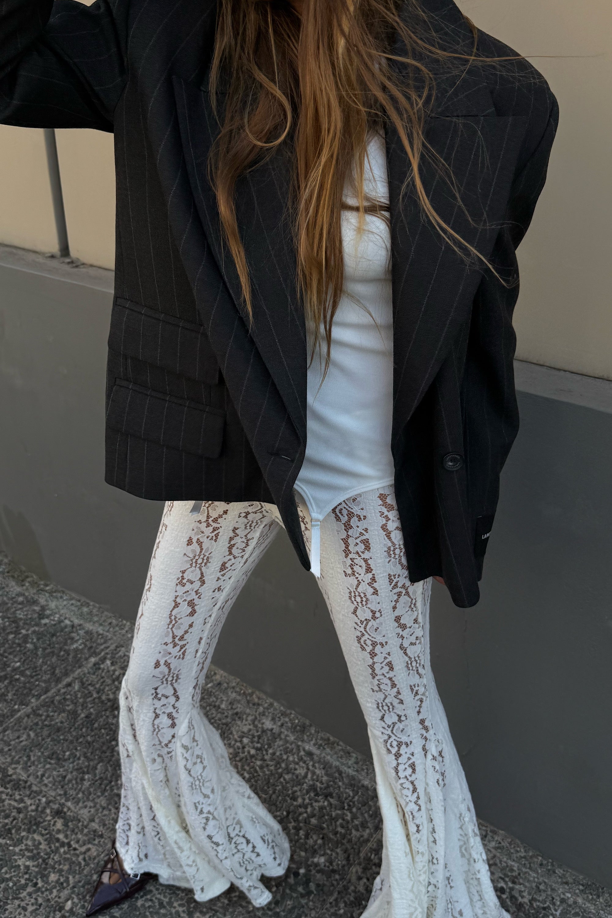 LACE FLARE PANTS