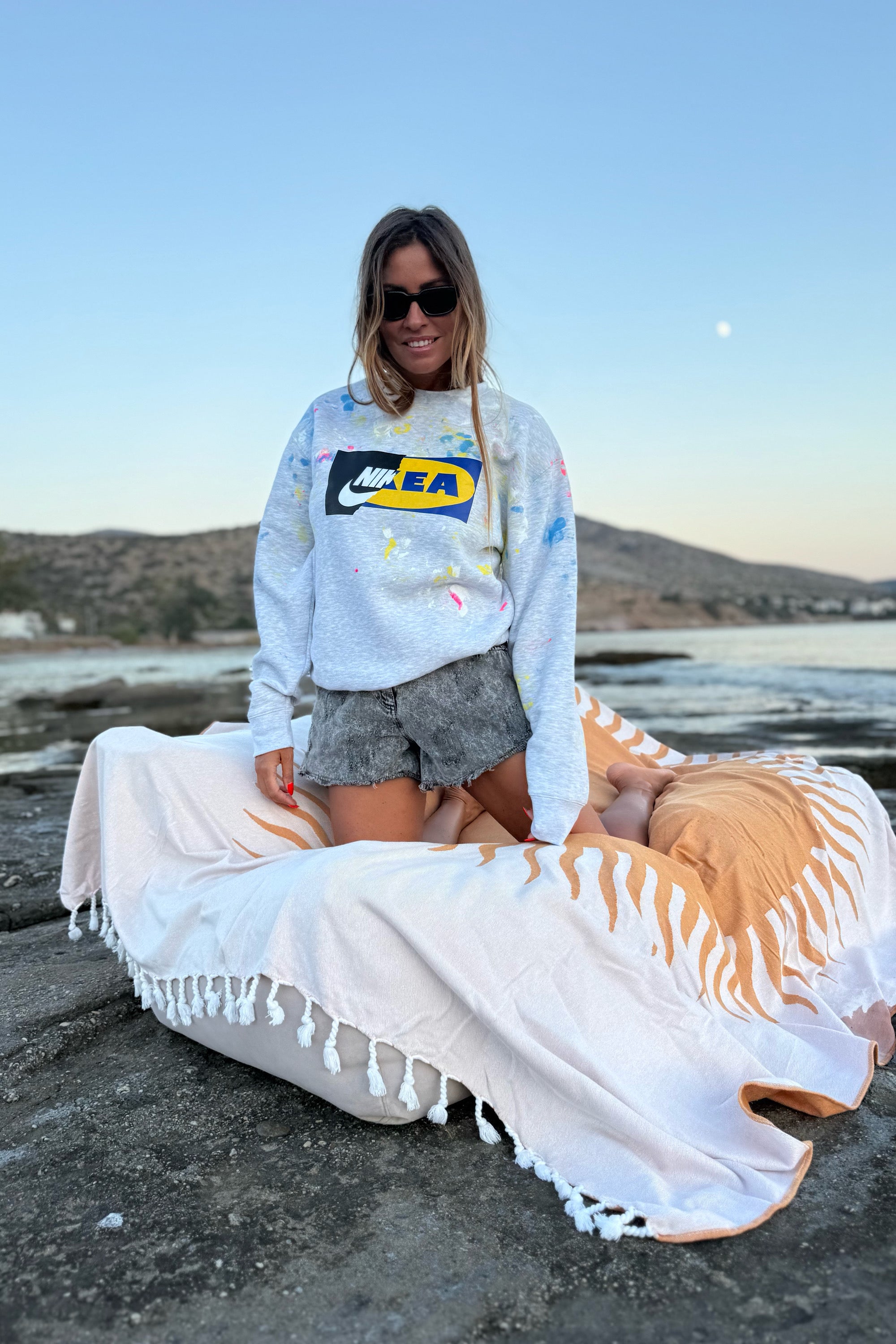 PRINTED HEAVY SWEATSHIRT