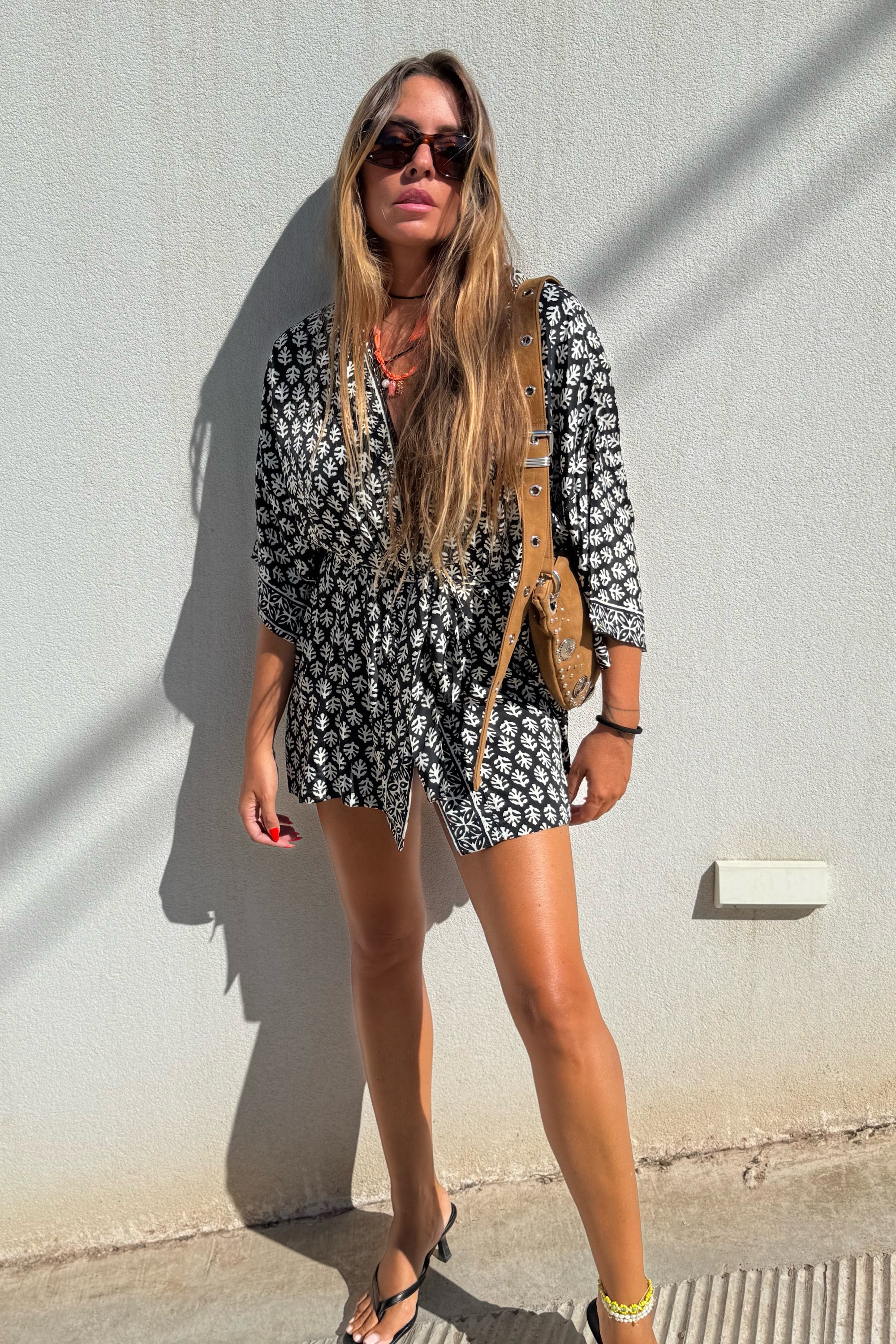 KIMONO MINI DRESS