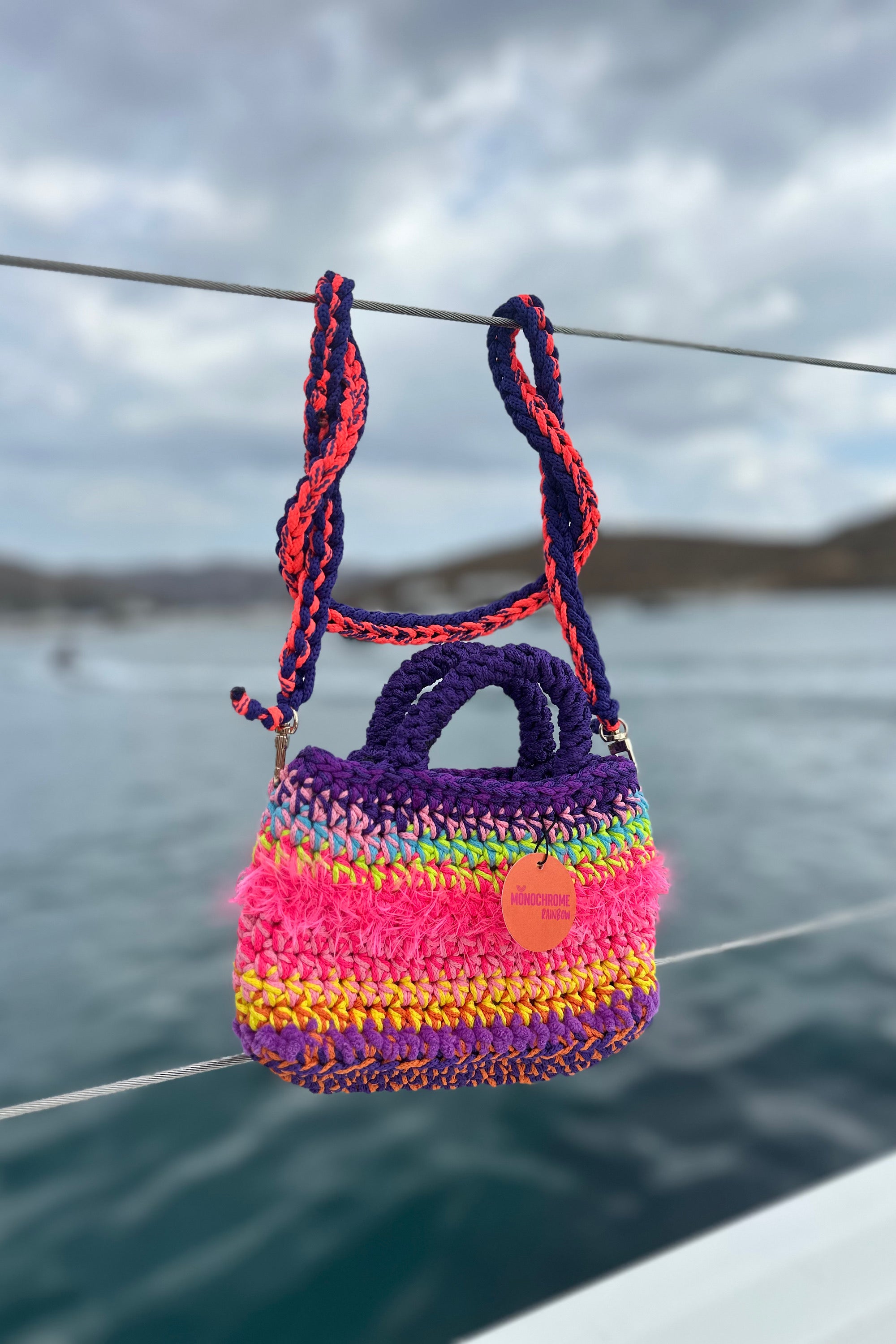 HAND KNITTED MINI BAG