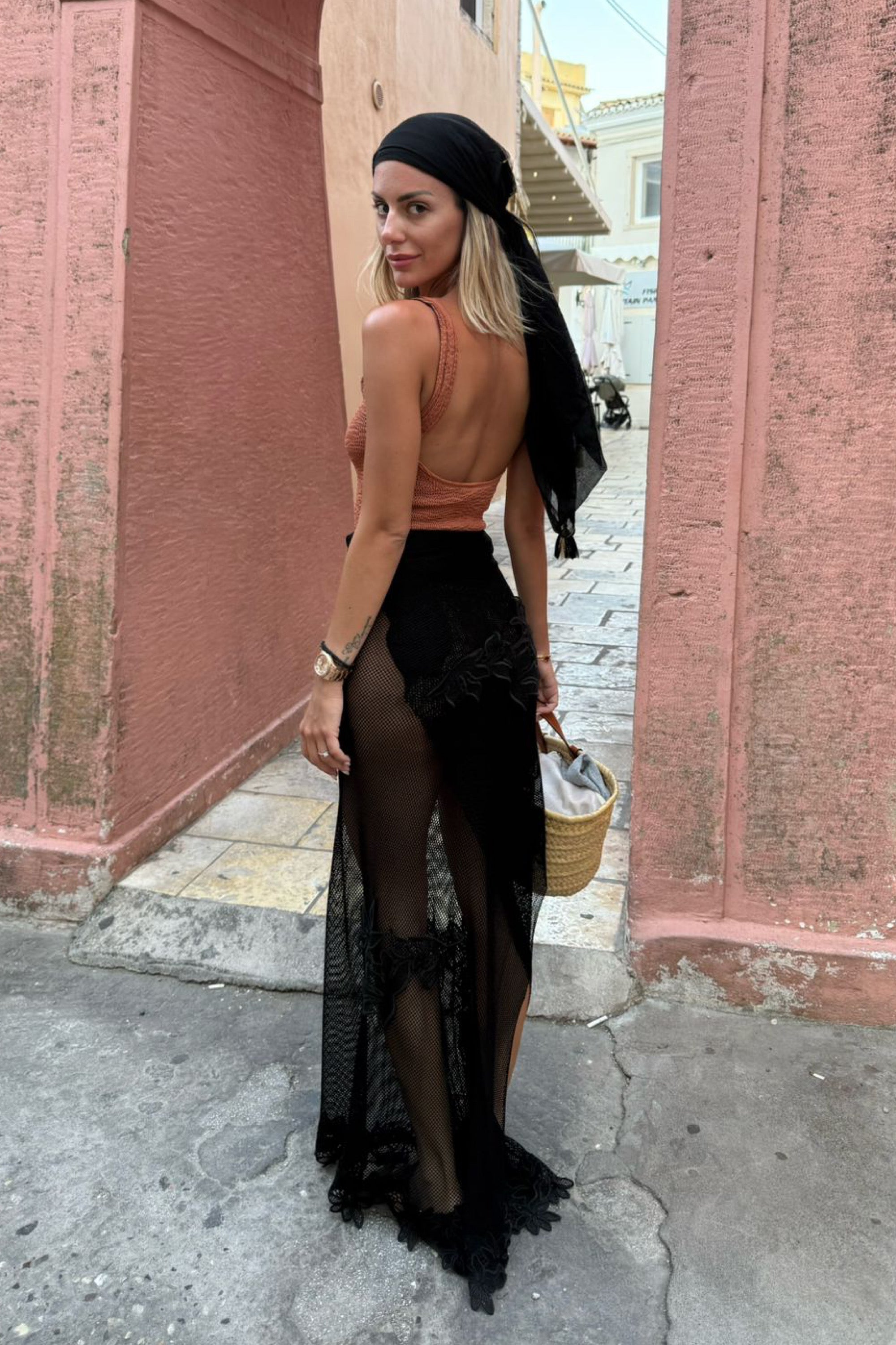 PAREO RETE E MACRAME
