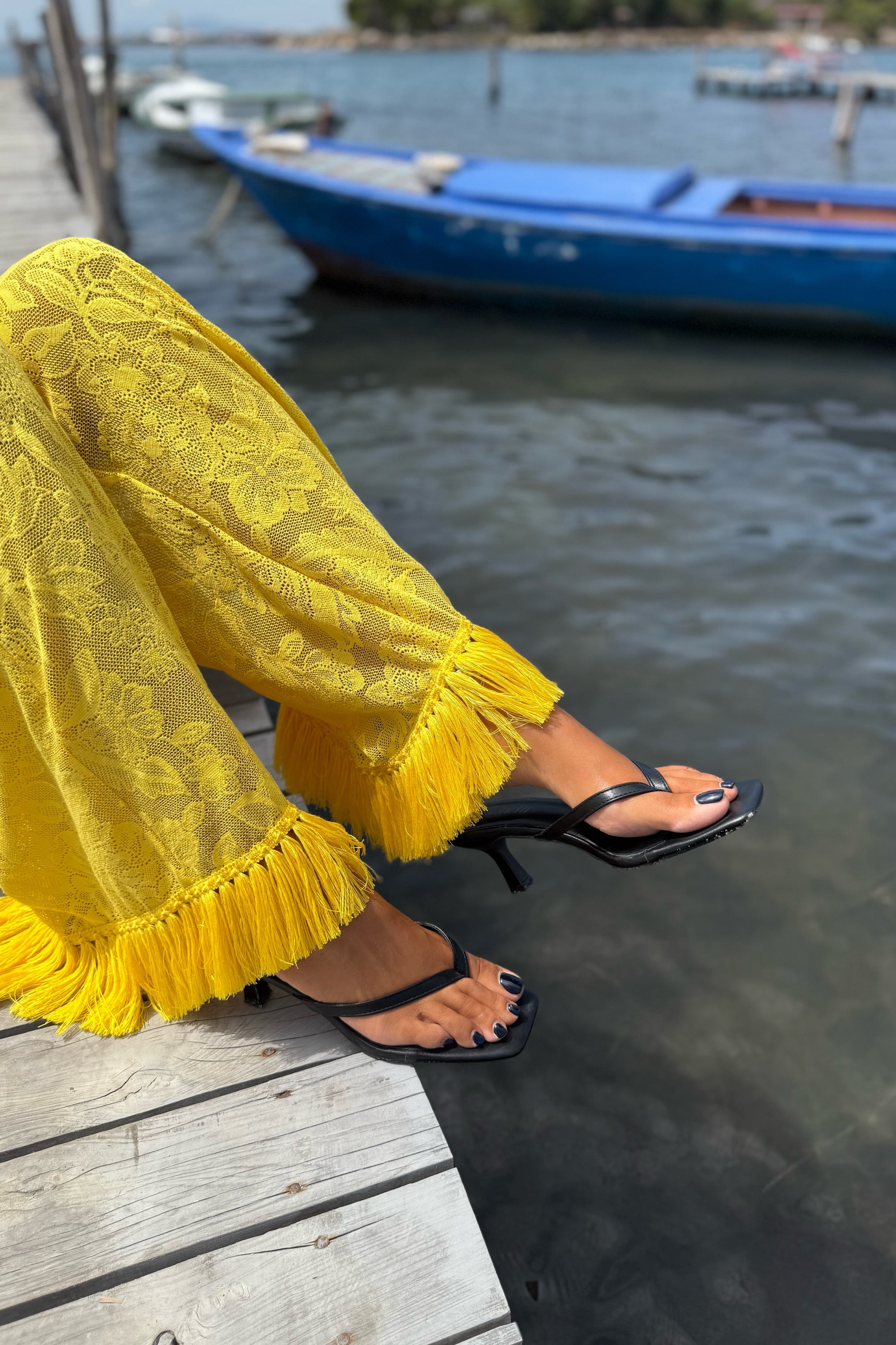 PANTALONE PIZZO/FRANGIA