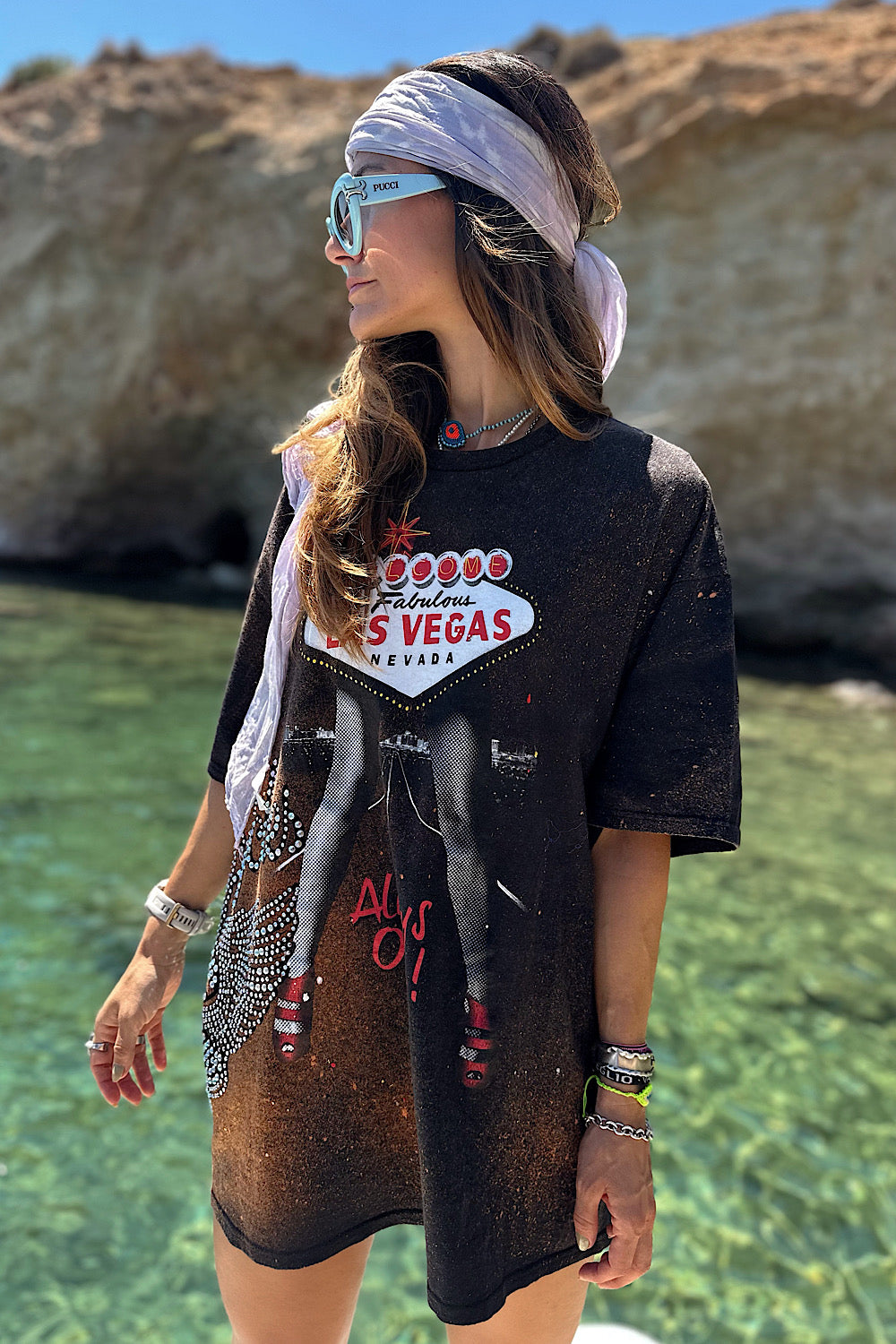 LAS VEGAS EMBELLISHED TEE