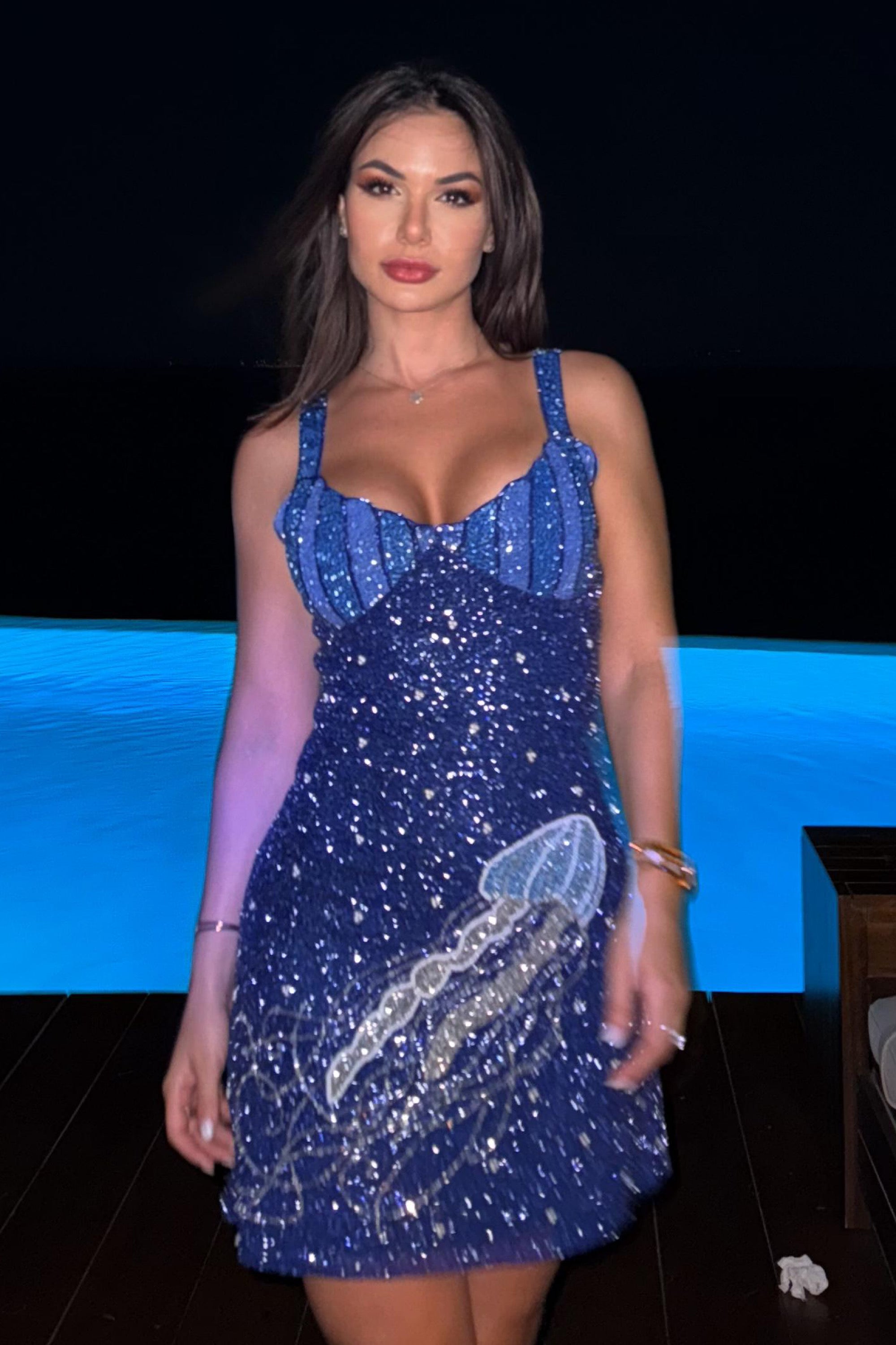 BUSTIER DRESS JELLYFISH