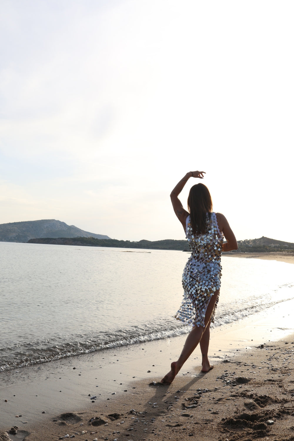 SEQUIN CROCHET MIDI DRESS White Boutiques SEQUIN CROCHET MIDI DRESS White Boutiques