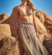MESH GOLD SKIRT 1