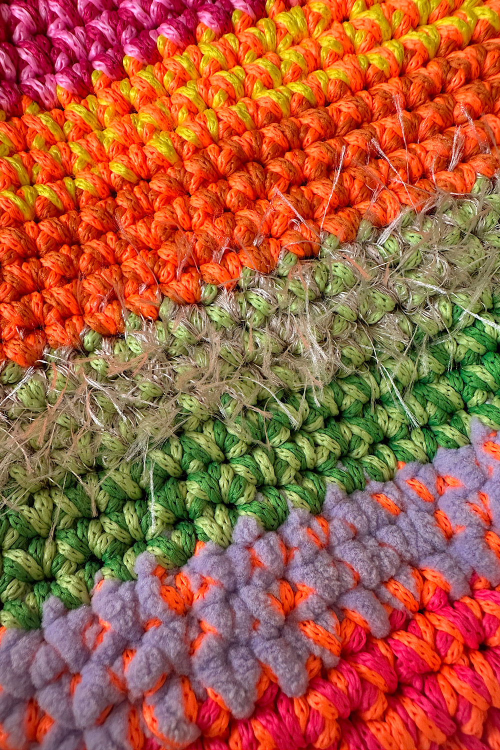 Hand crafted crochet-knit handbag 2