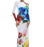 DELORA LS CREW NECK MAXI DRESS 1