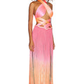 Issa Electric Pink Ombre Gown 2