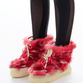 Snow boot in long faux fur 1