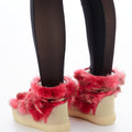 Snow boot in long faux fur 2