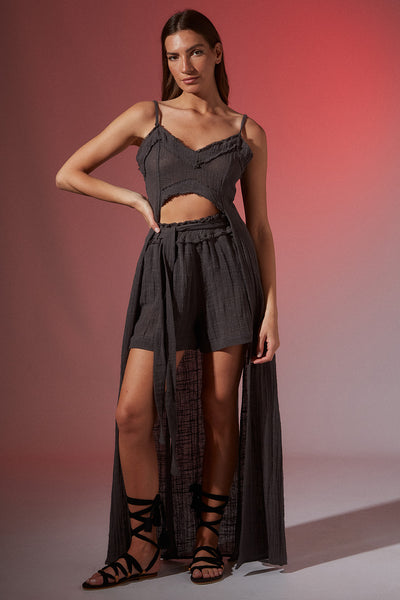 GAUZE ASYMMETRIC TOP 1