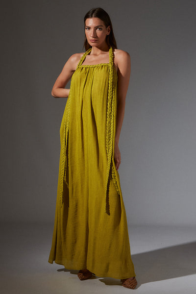 CRINKLE BRAIDED DRESS 1