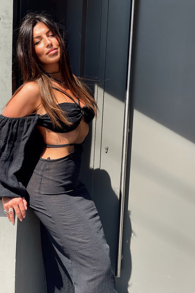 GAUZE CUT OUT SKIRT 1