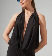 FR DRAPE / OPEN BACK JUMPSUIT 2