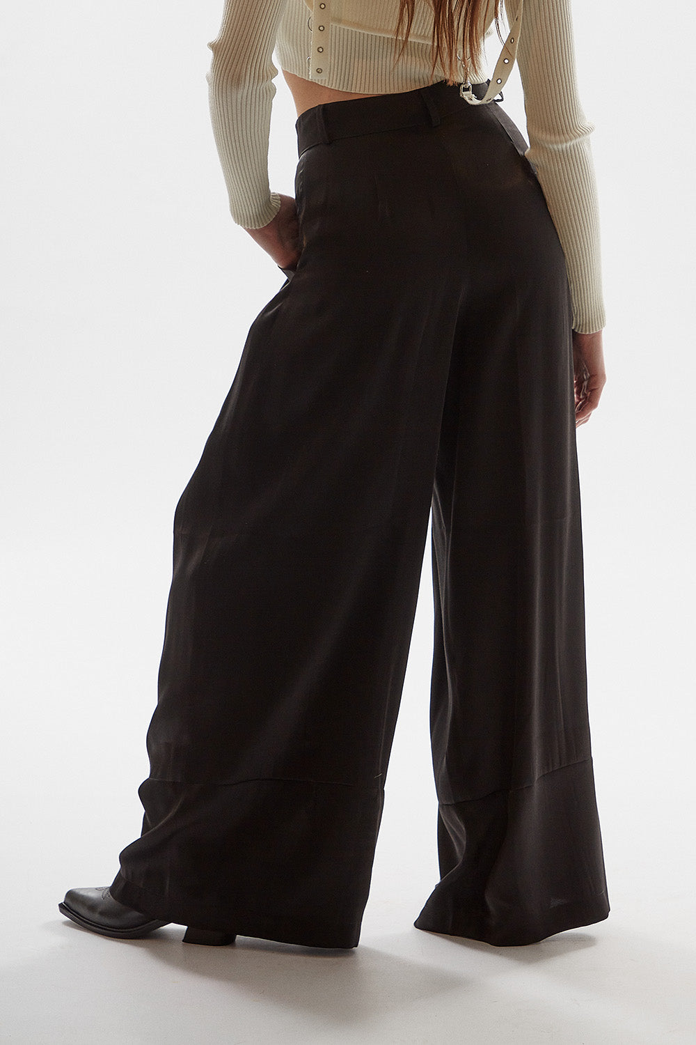 WIDE SATIN PANTS 2