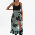 PRINTED WRAP SKIRT 1