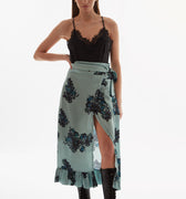 PRINTED WRAP SKIRT 1