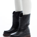 LEATHER BIKER BOOTS 1