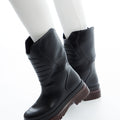LEATHER BIKER BOOTS 2