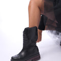 LEATHER BIKER BOOTS 3