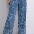 HAND-BEADED HIGH WAIST JEANS 2