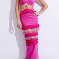 Halterneck Maxi Dress with Beade 1