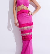Halterneck Maxi Dress with Beade 1