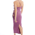 CUT-OUT MAXI DRESS WITH BEADED R 3